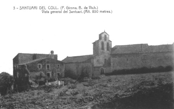 El Santuari de Nostra Sra del Coll als anys 1920 - 1930 Font: Cedida per Albert Climent a l'arxiu municipal